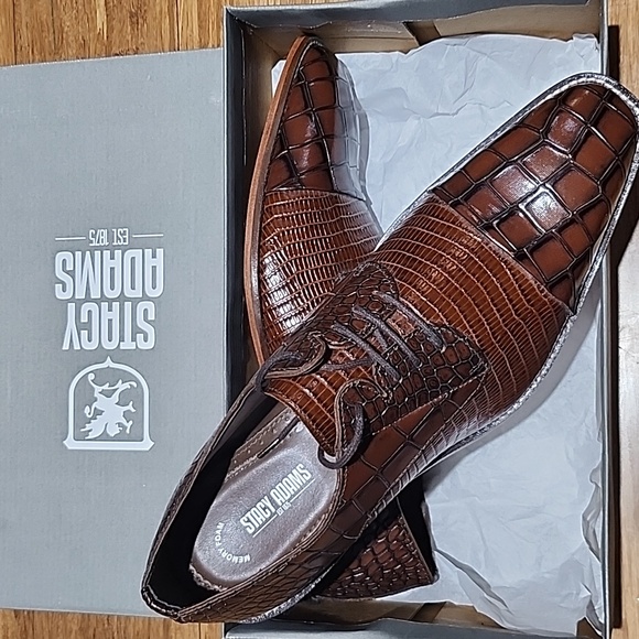 Brown Stacy Adams Mens Dress Shoe 12 - Picture 1 of 6